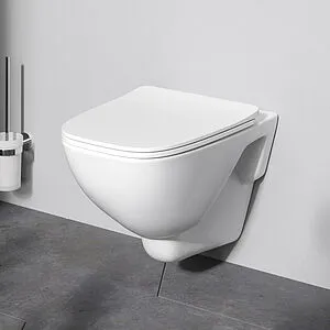 Унитаз подвесной безободковый Am.Pm X-Joy FlashClean белый C851701SC Унитаз подвесной безободковый Am.Pm X-Joy FlashClean белый C851701SC, 3