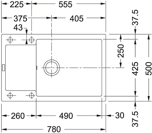 Мойка кухонная Franke Maris MRG 611-78\49 оникс 114.0369.154