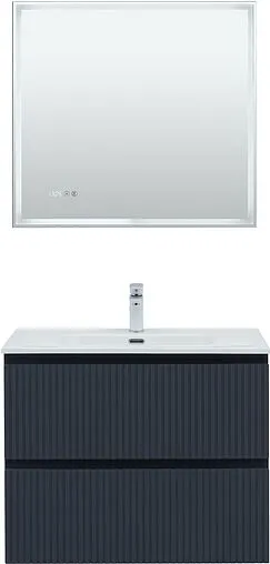 Тумба под умывальник подвесная Aquanet Джейн (Flat) 80 маренго 00335429