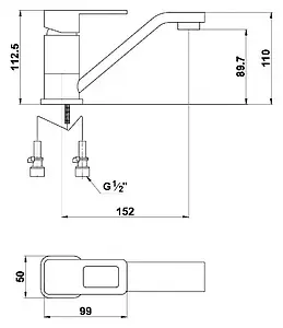 Смеситель для раковины Timo Sahara хром 2201-15F Смеситель для раковины Timo Sahara хром 2201-15F, 2