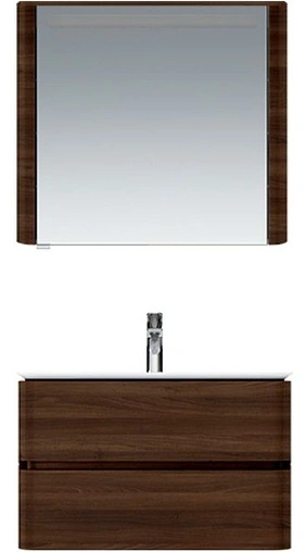 Шкаф-зеркало Am.Pm Sensation 80 L орех M30MCL0801NF