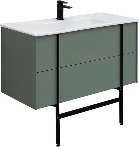 Тумба-умывальник подвесная Allen Brau Reality 100 олива 1.32007.CGM+