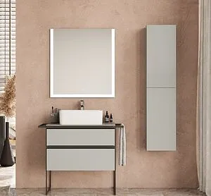 Тумба-умывальник подвесная Roca Domi 80 серый матовый ZRU9307874+ Тумба-умывальник подвесная Roca Domi 80 серый матовый ZRU9307874+, 5