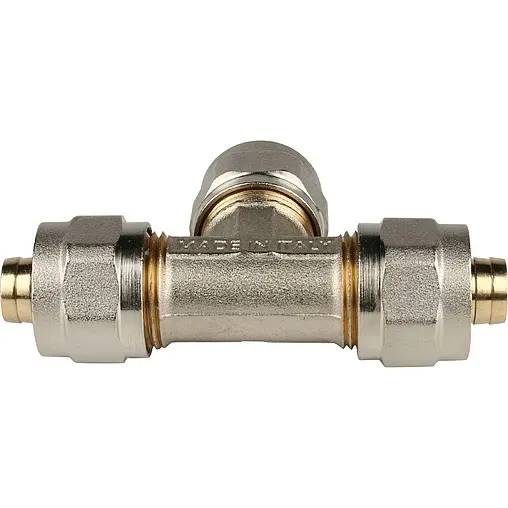 Тройник компрессионный соединительный 16мм x 16мм x 16мм Stout SFS-0009-000016