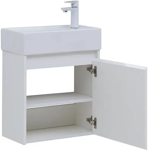 Тумба под умывальник подвесная Aquanet Nova Lite 50 дуб рошелье 00298854