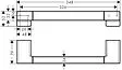Поручень Hansgrohe AddStoris шлифованный чёрный хром 41744340