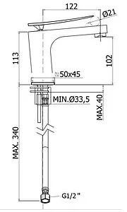 Смеситель для раковины Paffoni Elys хром ELY071CR Смеситель для раковины Paffoni Elys хром ELY071CR, 2
