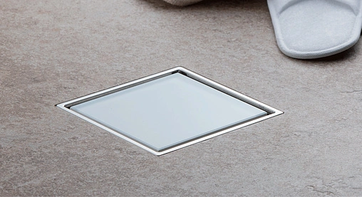 Трап горизонтальный Set Pestan Confluo Standart White Glass 1 150x150мм 13000093