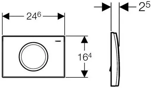 Клавиша смыва для унитаза Geberit Delta 15 115.109.11.1 альпийский белый