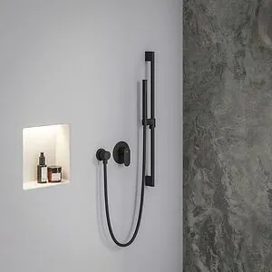 Смеситель для душа скрытого монтажа Ravak Eleganta чёрный матовый X070299, 3