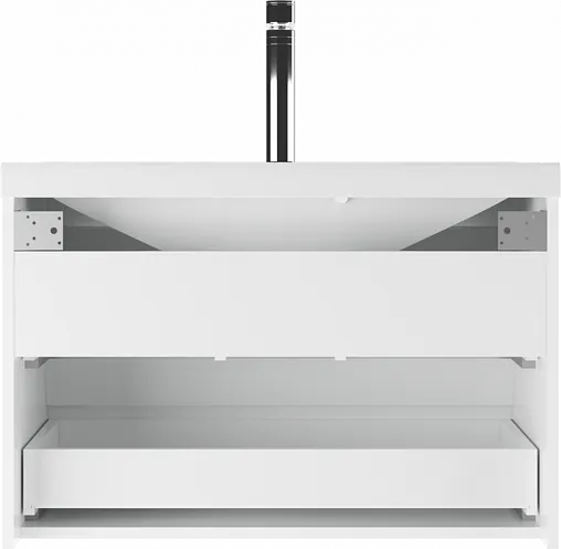 Тумба под умывальник подвесной Айсберг Bazis 80 белый DA5917T