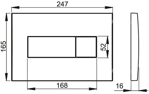 Инсталляция для подвесного унитаза Set 4 в 1 AlcaPlast Sadromodul AM101/1120 RU+M371-0001 с кнопкой хром глянцевый