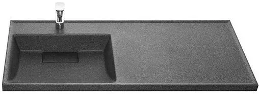 Раковина Aquaton Лондри 120 L графит 1A72843KLH21L