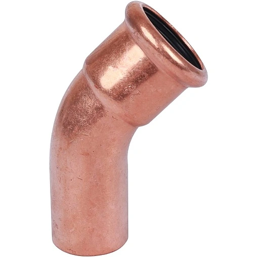 Отвод пресс однораструбный 28мм угол 45° Sanha 6040 1604028