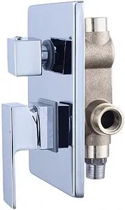 Смеситель для ванны скрытого монтажа Swedbe Platta хром 5515 Смеситель для ванны скрытого монтажа Swedbe Platta хром 5515, 3