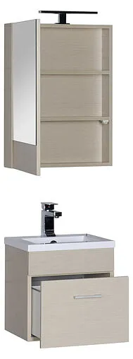 Шкаф-зеркало Aquanet Нота 50 L светлый дуб 00172681