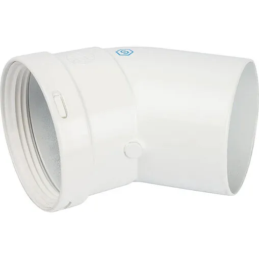 Колено для дымохода Ø 80мм ∠ 45° (Al) Stout SCA-0080-000045