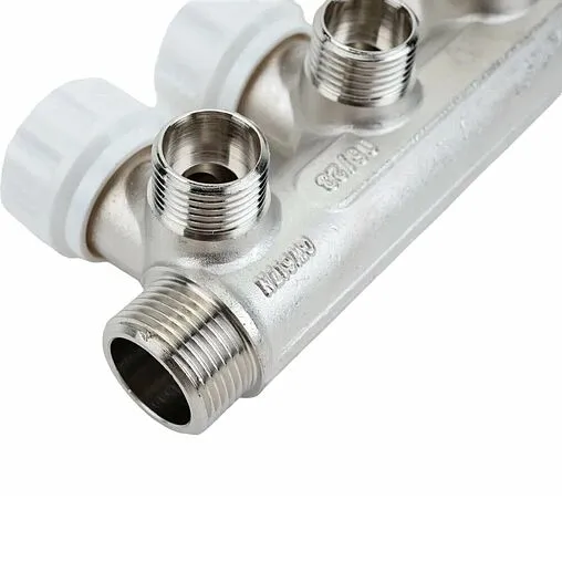 Коллектор регулирующий проходной 4 отвода ¾"в/н x ½"к Valtec VTc.570.N.0504 Коллектор регулирующий проходной 4 отвода ¾"в/н x ½"к Valtec VTc.570.N.0504