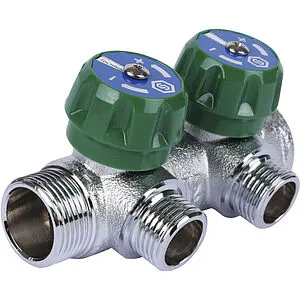 Коллектор регулирующий проходной 2 отвода ¾"в/н x ½"н Stout SMB-6849-341202 Коллектор регулирующий проходной 2 отвода ¾"в/н x ½"н Stout SMB-6849-341202, 5