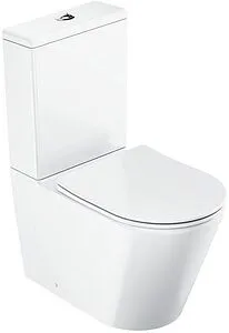 Унитаз-компакт безободковый Ravak Elegant RimOff Combi белый X01872 Унитаз-компакт безободковый Ravak Elegant RimOff Combi белый X01872, 1