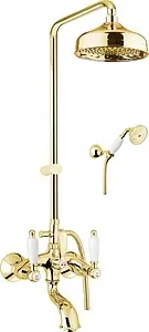 Душевая система со смесителем для ванны Fiore Coloniale золото/белый 02OO0615 Душевая система со смесителем для ванны Fiore Coloniale золото/белый 02OO0615, 1