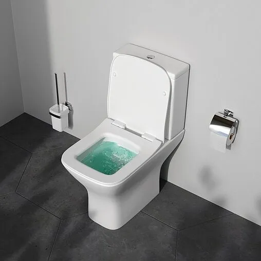 Унитаз-компакт безободковый Am.Pm Gem FlashClean белый C908601SC