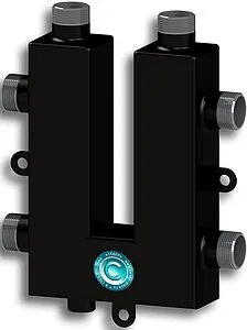 Коллектор распределительный кольцевой 2 контура 1"н x 1"н Север-KLK2 1925086 Коллектор распределительный кольцевой 2 контура 1"н x 1"н Север-KLK2 1925086, 1