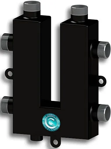 Коллектор распределительный кольцевой 2 контура 1&quot;н x 1&quot;н Север-KLK2 1925086