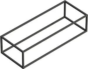 Каркас под раковину Cezares Cadro 120 чёрный матовый CADRO-120/46/30-1C-SO-MET-ST, 1