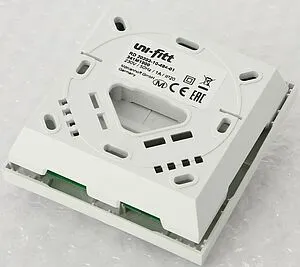 Проводной комнатный терморегулятор НЗ 230В Uni-fitt белый 340M1000, 4