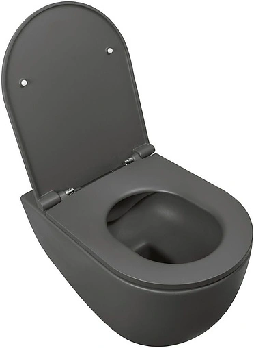 Унитаз подвесной безободковый ISVEA Infinity антрацит 10NF02001SV-2C