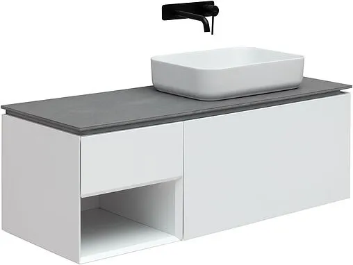 Тумба-умывальник подвесной Allen Brau Infinity 120 R белый 1.21008.WM+