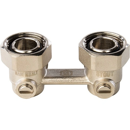 Узел нижнего подключения радиатора угловой ¾&quot;ек x ¾&quot;ек Stout SVH-0004-000020