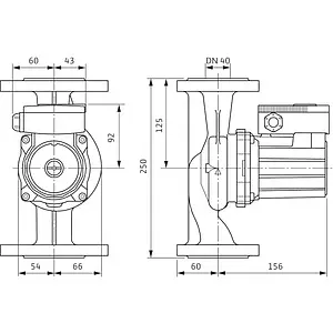 Насос циркуляционный Wilo TOP-RL 40/4 2057044 Насос циркуляционный Wilo TOP-RL 40/4 2057044, 2