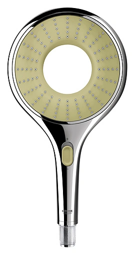 Лейка ручного душа Grohe Rainshower Icon хром/бежевый 27630000 Лейка ручного душа Grohe Rainshower Icon хром/бежевый 27630000