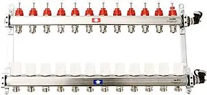 Группа коллекторная с расходомерами 12 отводов 1"в/в x ¾"ек Uni-fitt 450I4312 Группа коллекторная с расходомерами 12 отводов 1"в/в x ¾"ек Uni-fitt 450I4312, 1