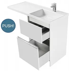 Тумба под умывальник напольная над стиральной машиной Aquaton Лондри 60 белый 1A235901LH010 Тумба под умывальник напольная над стиральной машиной Aquaton Лондри 60 белый 1A235901LH010, 3