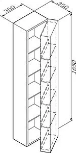 Шкаф-пенал подвесной Am.Pm Spirit 2.0 35 R белый M70ACHR0356WG Шкаф-пенал подвесной Am.Pm Spirit 2.0 35 R белый M70ACHR0356WG, 2