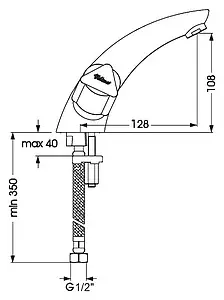 Смеситель для раковины Vidima Eco хром BA162AA, 2
