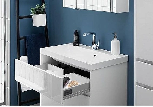 Тумба под умывальник Aquanet Латина 80 белый 00179638