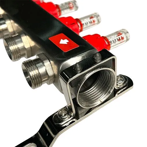 Группа коллекторная с расходомерами 8 отводов 1&quot;в/в x ¾&quot;ек Uni-fitt OPTIMAL 450B4308.RU