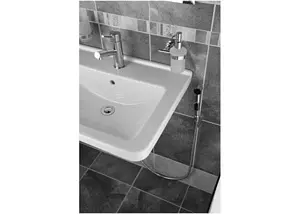 Смеситель для раковины с гигиеническим душем Paffoni Birillo хром BI069CRD Смеситель для раковины с гигиеническим душем Paffoni Birillo хром BI069CRD, 3