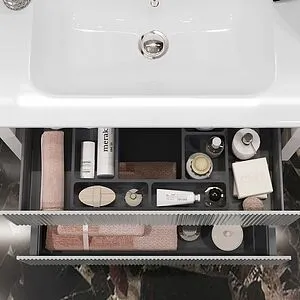 Тумба-умывальник подвесной Opadiris Рубинно 80 серый глянцевый 00-00007340+640177, 5