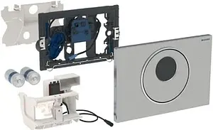 Клавиша смыва для унитаза Geberit Sigma 10 115.891.SN.5 кнопки/матовый нерж. сталь, кольцо/полированная нерж. сталь, 3