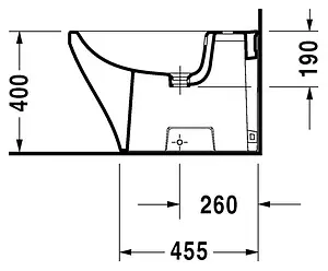 Биде напольное Duravit DuraStyle белый 2283100000 Биде напольное Duravit DuraStyle белый 2283100000, 3