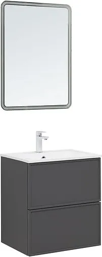 Тумба-умывальник Aquanet Арт 60 ясень графит 00329063+00306390