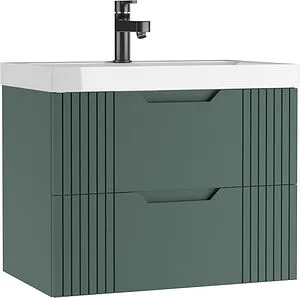 Тумба под умывальник подвесной Домино Garden 70 зеленый матовый DG2503T, 1