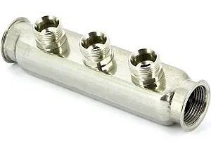 Коллектор распределительный проходной 3 отвода 1&quot;в/в x ¾&quot;ек Uni-fitt 430I4303, 3