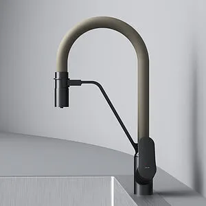 Смеситель для кухни с подключением к фильтру Am.Pm Like чёрный/бежевый F8007826, 4