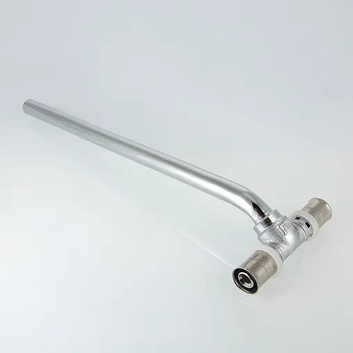 Тройник пресс радиаторный с хромированной трубкой 16мм x 15мм x 16мм Valtec VTm.282.HN.161516 Тройник пресс радиаторный с хромированной трубкой 16мм x 15мм x 16мм Valtec VTm.282.HN.161516